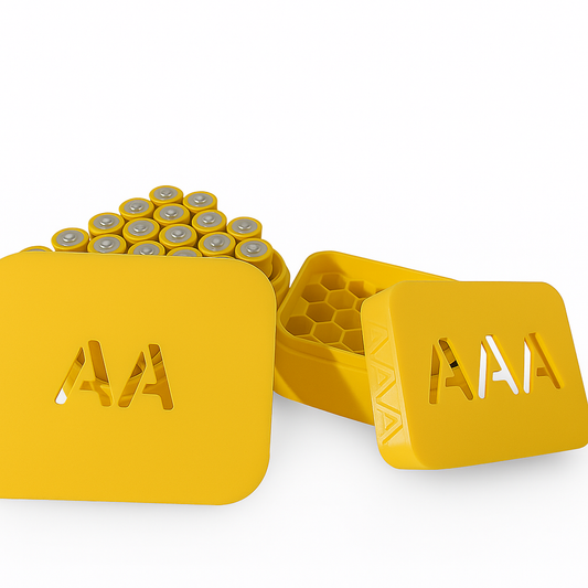 3D-geprinte batterijhouder – AA & AAA