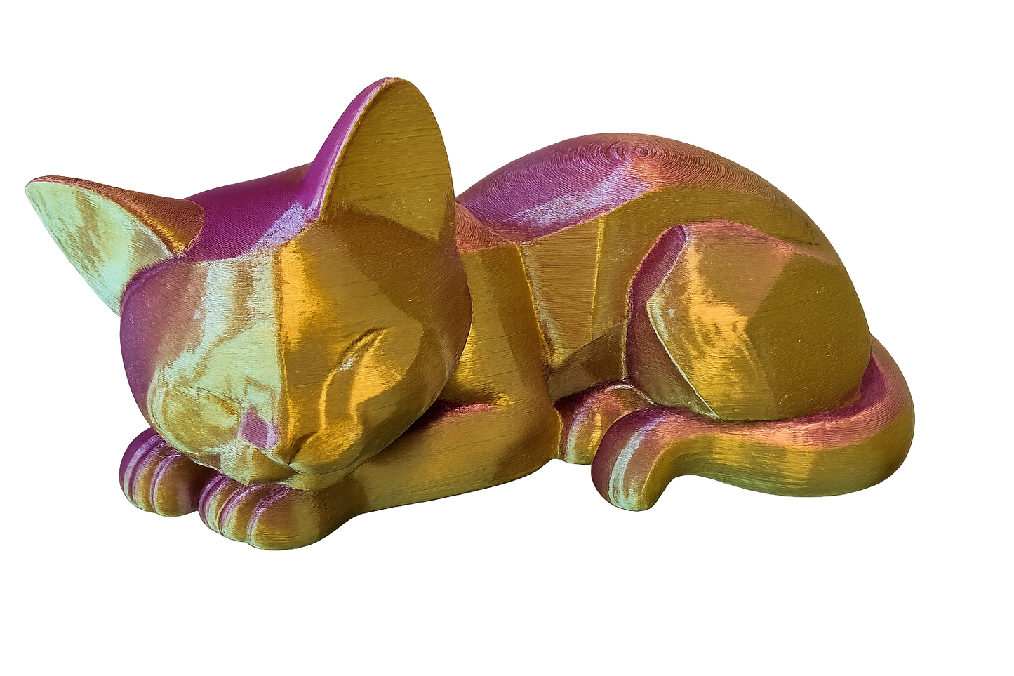 Sleeping Cat Figurine – Minimalist & Modern Design