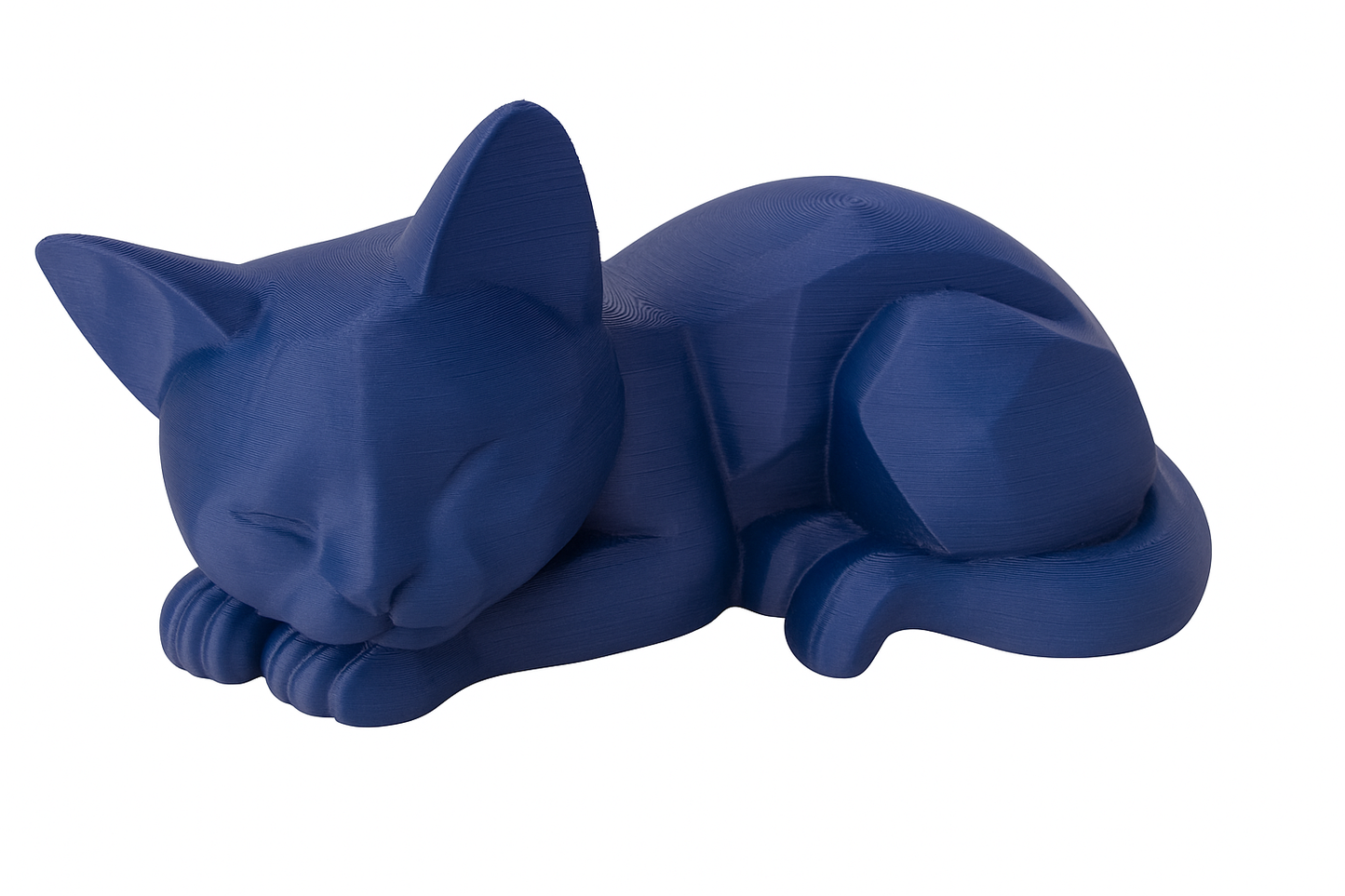 Sleeping Cat Figurine – Minimalist & Modern Design