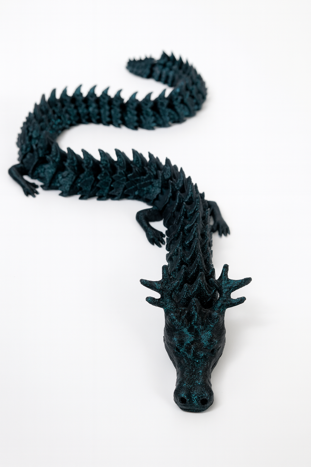 Flexibele Kerst Draak – 3D-geprint Fantasie Beeldje