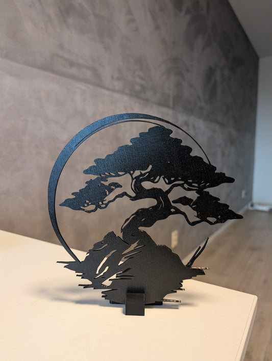 Bonsai met waxinelichthouder – Zen & Minimalistisch Design