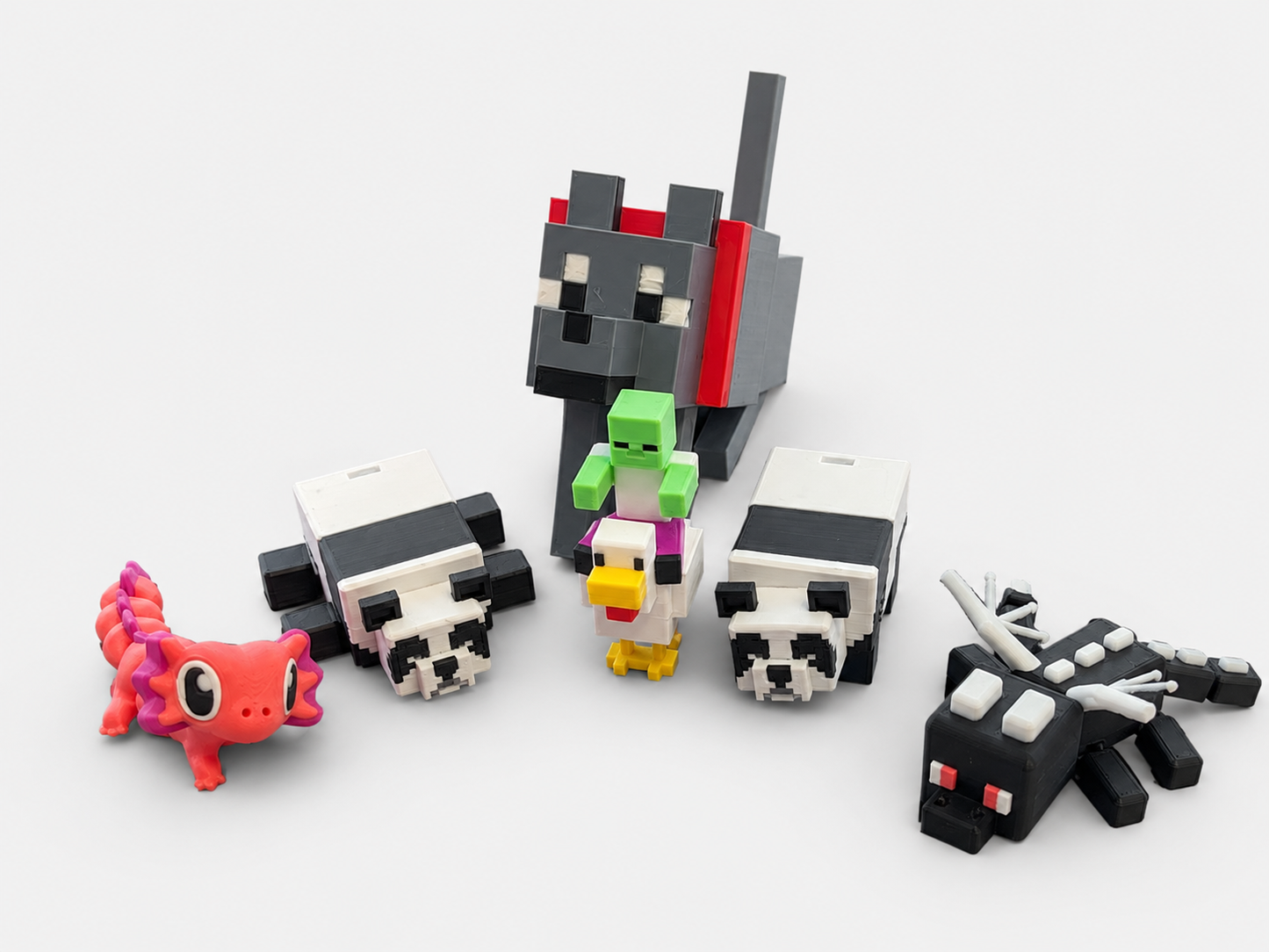 Minecraft-Inspired Flexible Animal (Set of 6)