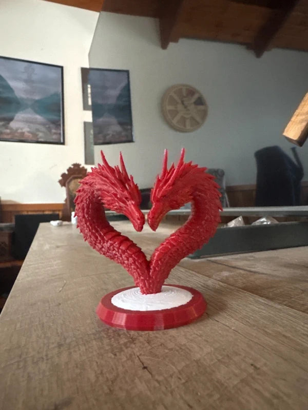 🐉 Hart van Draken – Fantasiebeeldhouwwerk ❤️