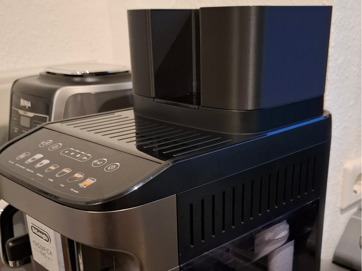 Coffee Bean Extender – Expanded Bean Hopper for De’Longhi Magnifica Evo