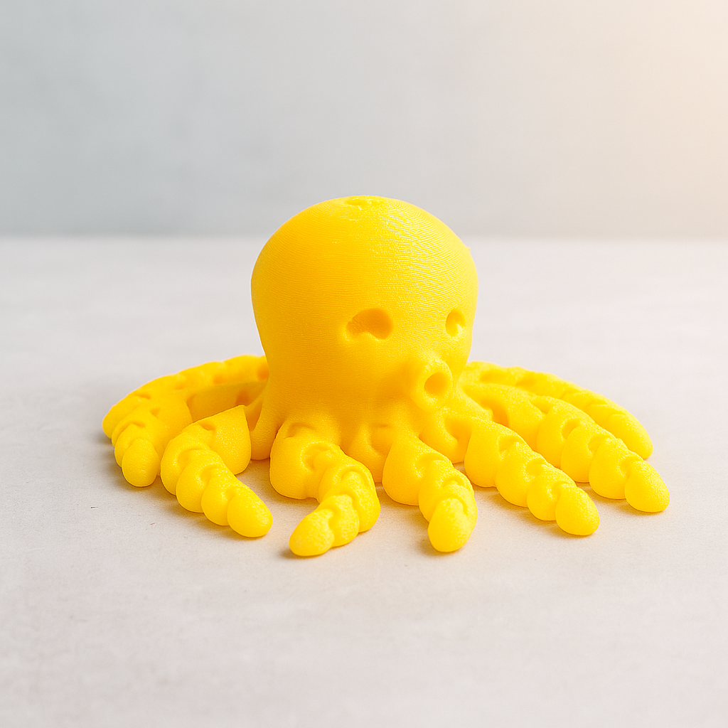 Schattige flexibele octopus