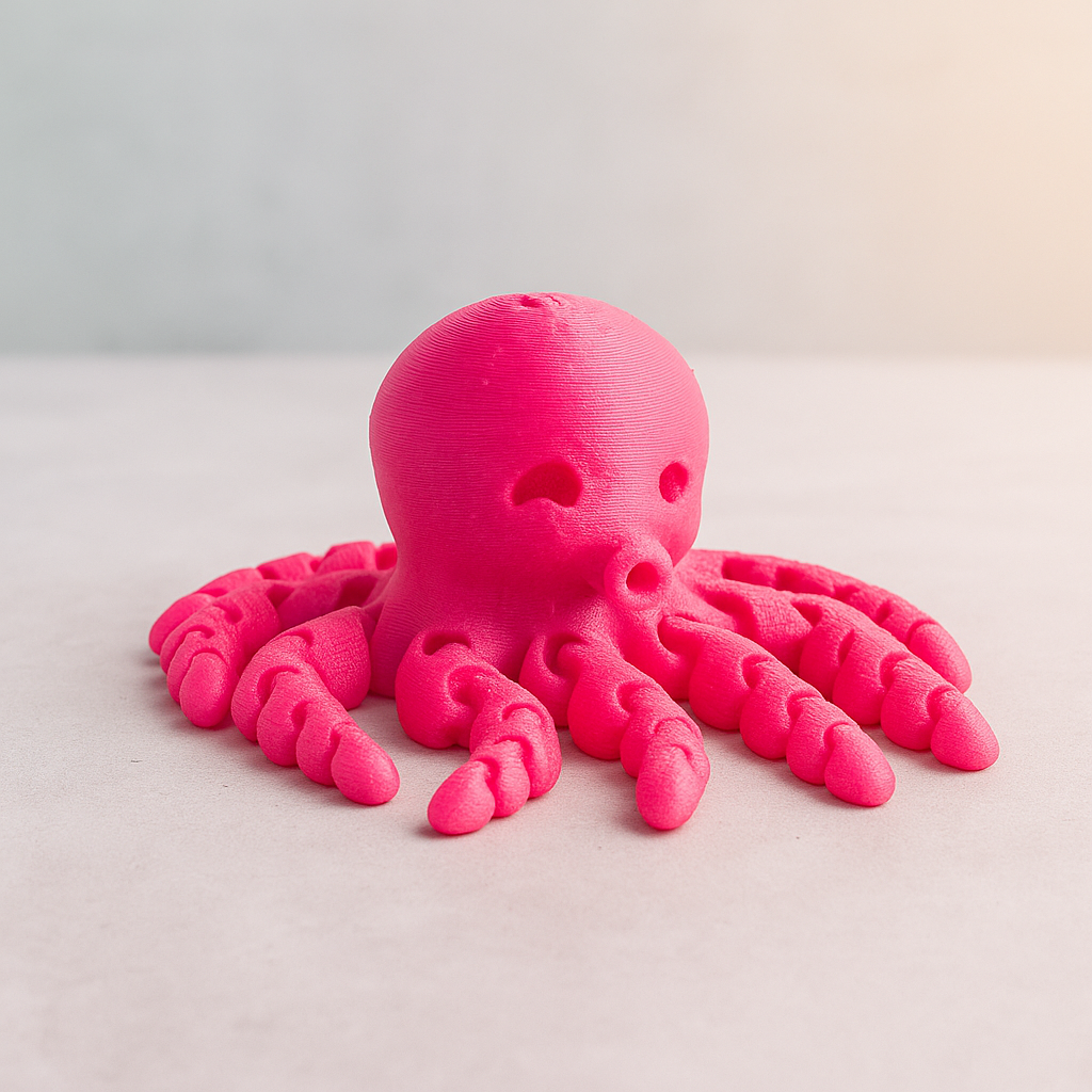 Schattige flexibele octopus