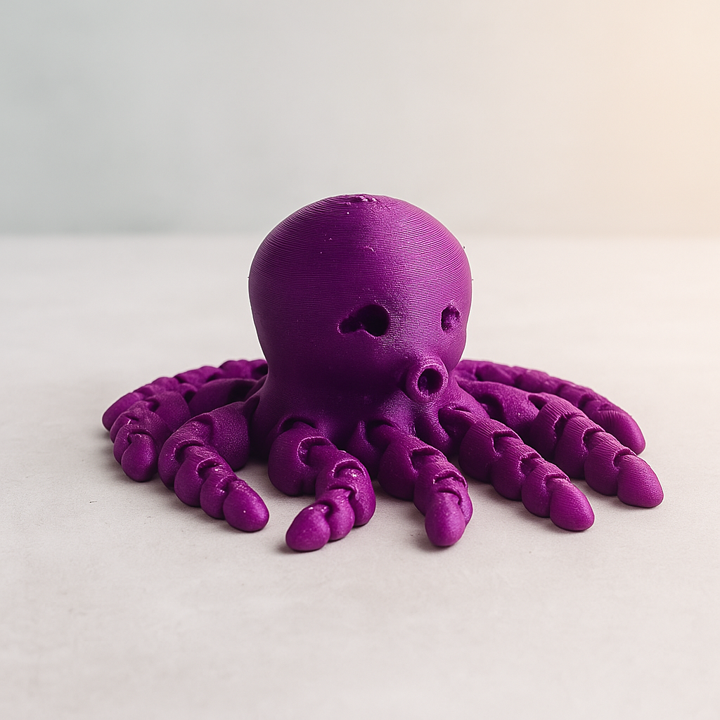 Schattige flexibele octopus