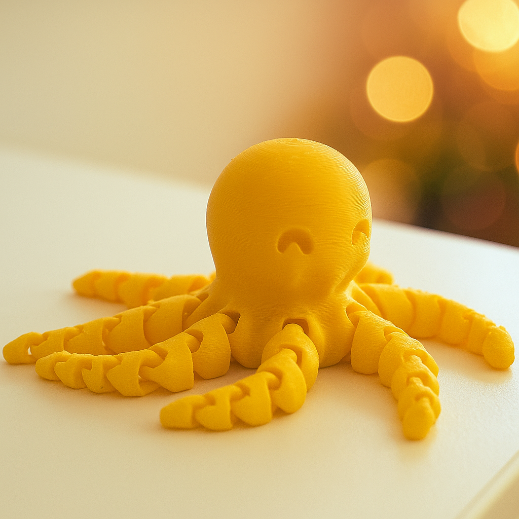 Schattige flexibele octopus