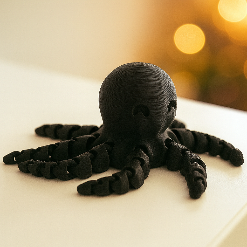 Schattige flexibele octopus