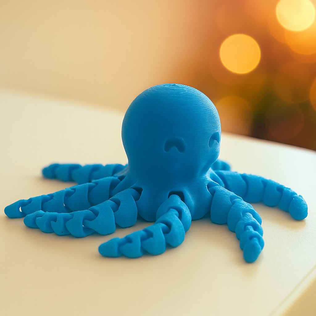 Schattige flexibele octopus