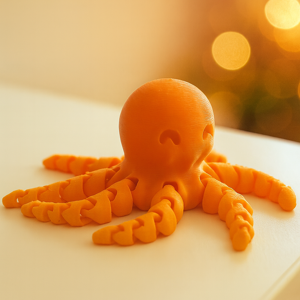 Schattige flexibele octopus