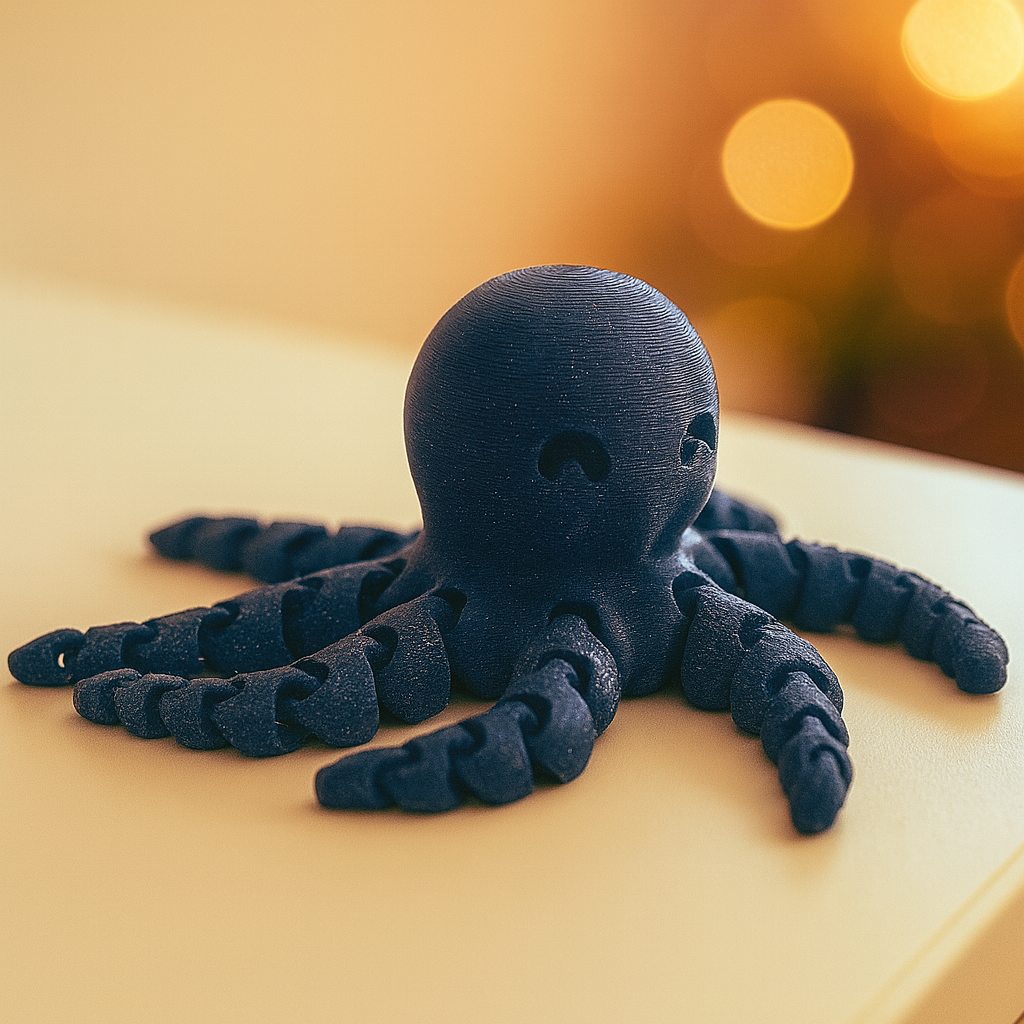 Schattige flexibele octopus