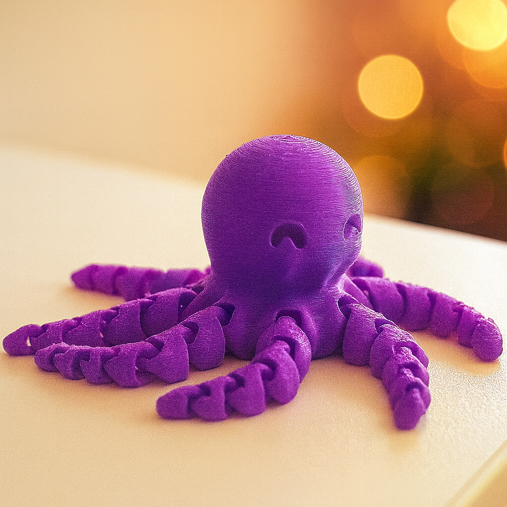 Schattige flexibele octopus