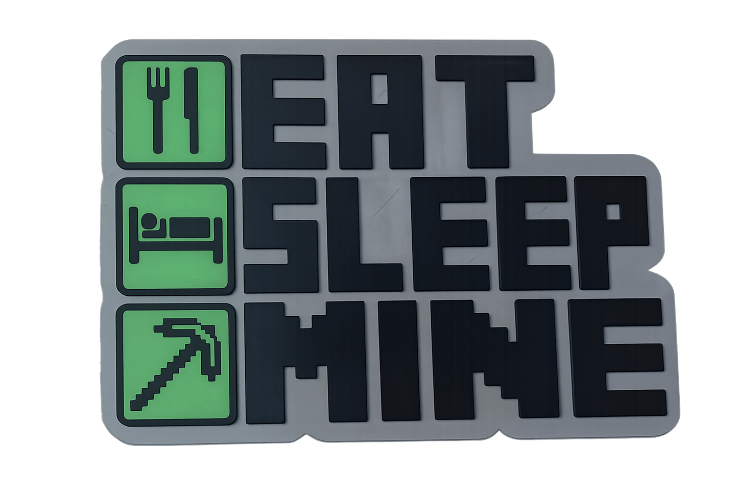 Eat Sleep Mine Wall Art – Gamer Decor