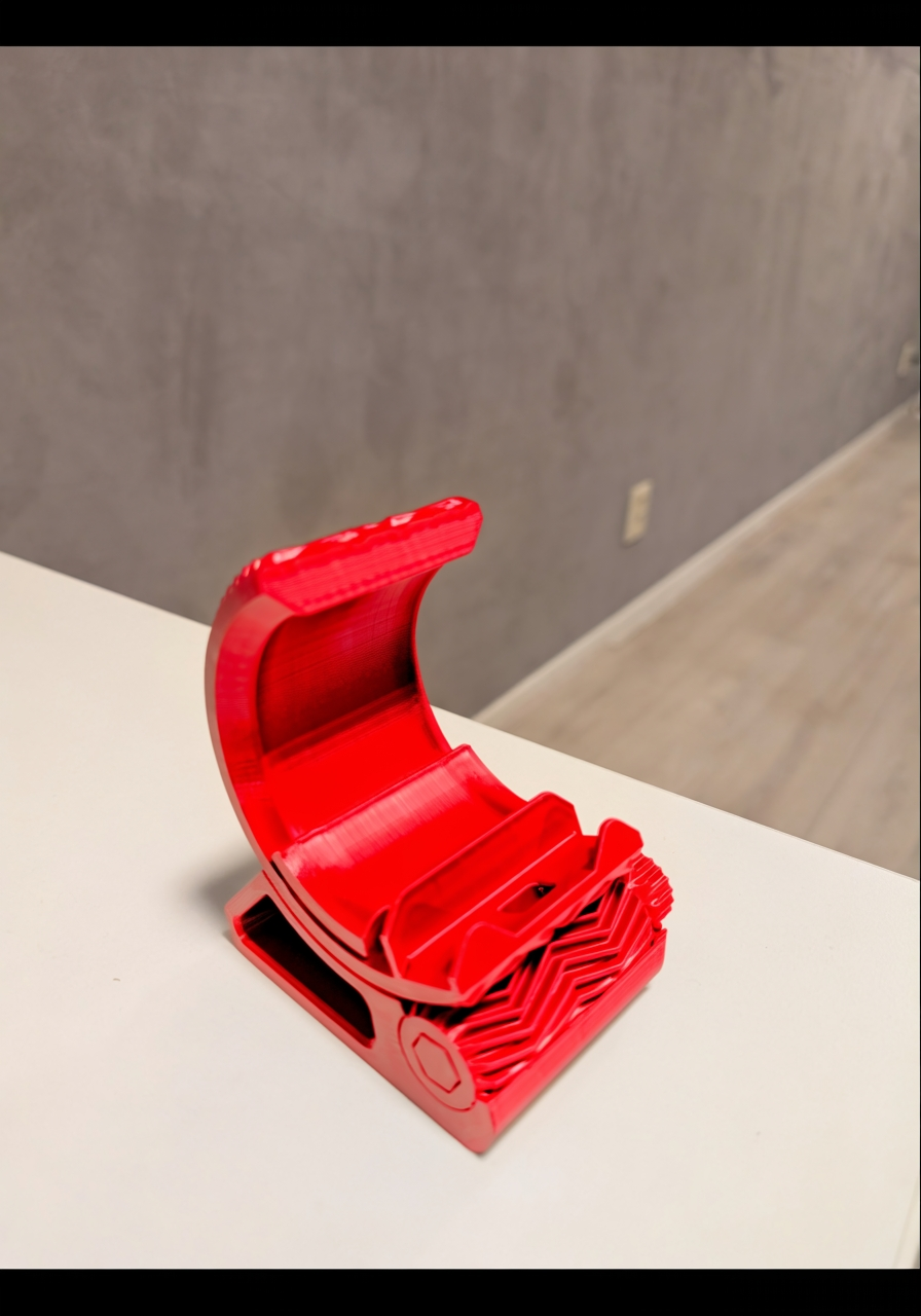 Verstelbare telefoonstandaard met oplaadsleuf